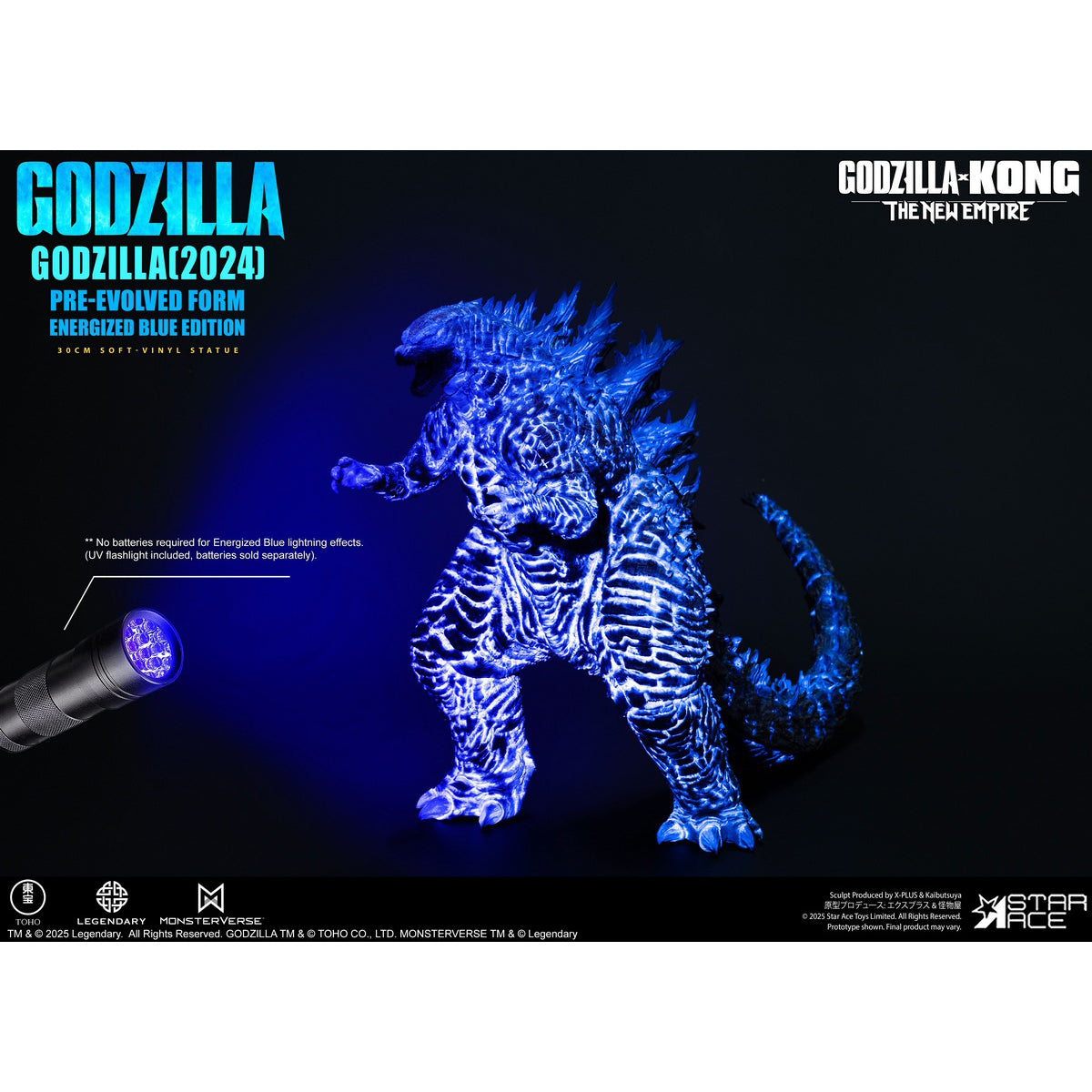 STAR ACE Toys Godzilla vs. Kong: The New Empire - Godzilla Evolution Blu-ray Version Art Figurine