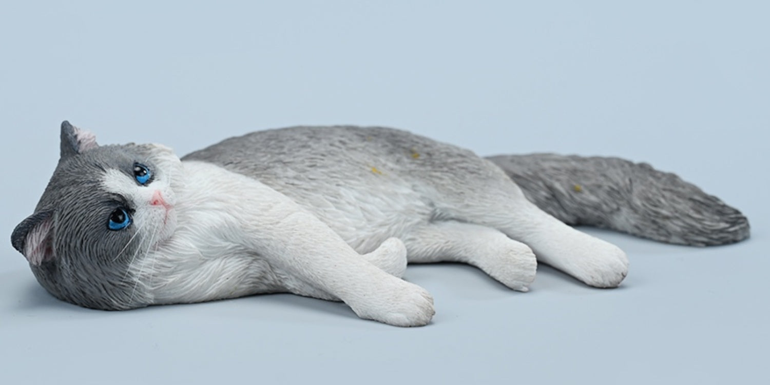 Figura de gato coleccionable JXK: Ragdoll 3.0, miniatura de animal a escala 1:6