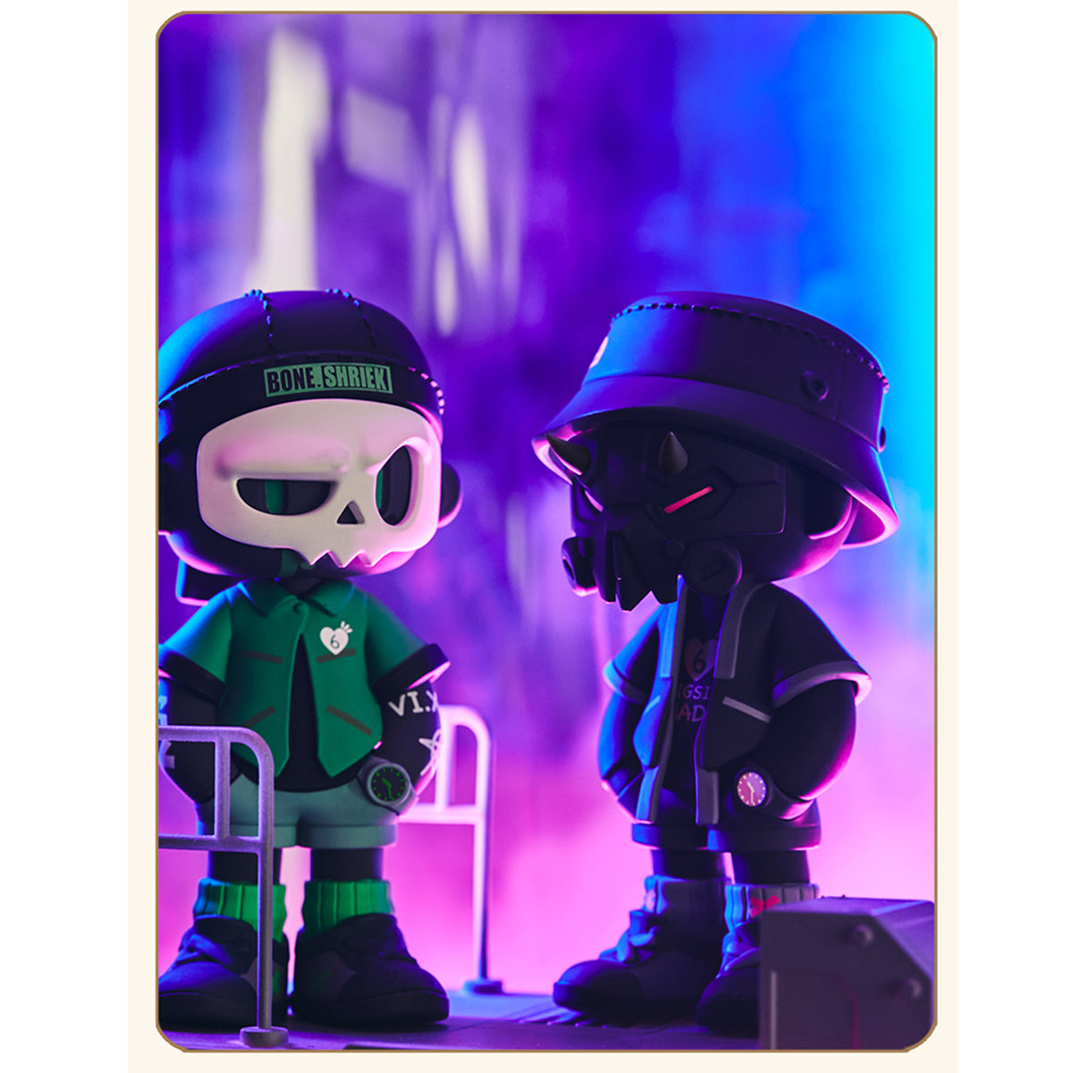 MR.BONE Fourth Generation Camping Mask Blind Box Figure