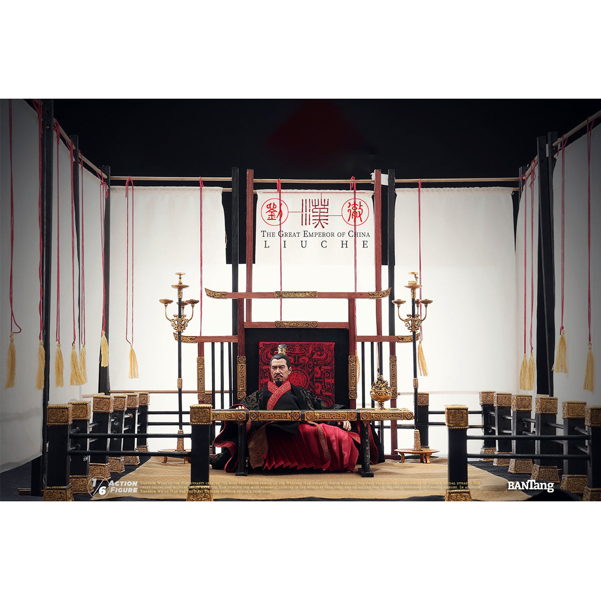 BANTANG The Legend of the Son of Heaven Series 1, Emperor Hanwu: Liu Che, Xuan Chamber Internal Affairs Version, Action Figure Full Set