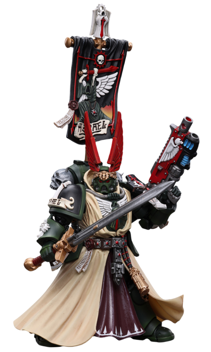 Figurine de collection JoyToy 40K : Grand Maître suprême des Dark Angels Azrael, échelle 1:18, JT7899 (Azrael)