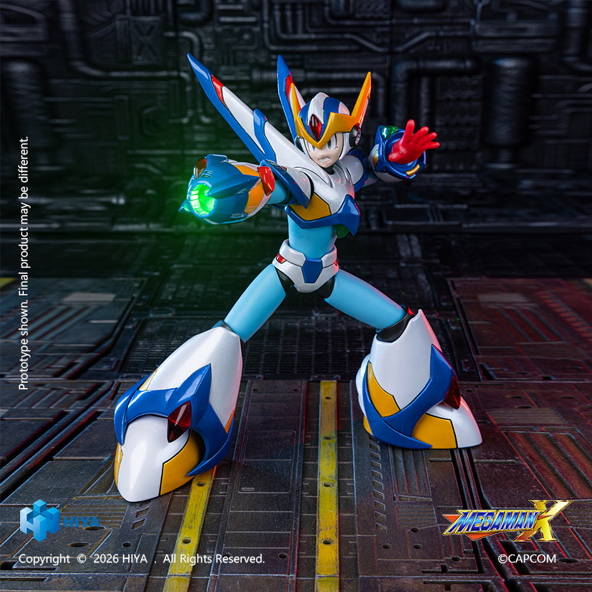 HIYA EXQUISITE BASIC Series Mega Man X Exquisite Basic X (Falcon Armor Ver.) EBM0384 1/6 Scale Action Figure