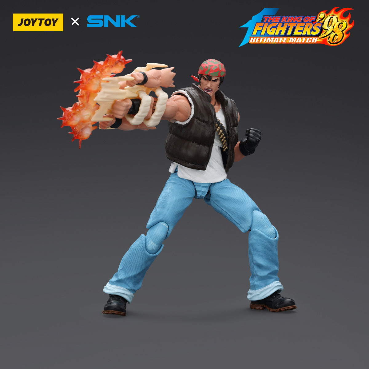 (Only Shipped to the US) JOYTOY SNK 1/18 KOF'98UM Ikari Warriors Team Ralf Jones JT01710 Action Figures