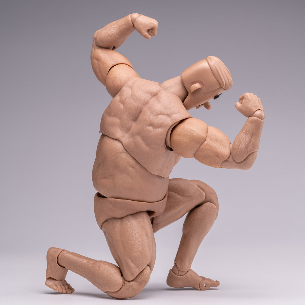 NOTTAA, Articulated joints Middle-aged Square-headed Suntan-Skined, 1/12 Scale Action Figure Body