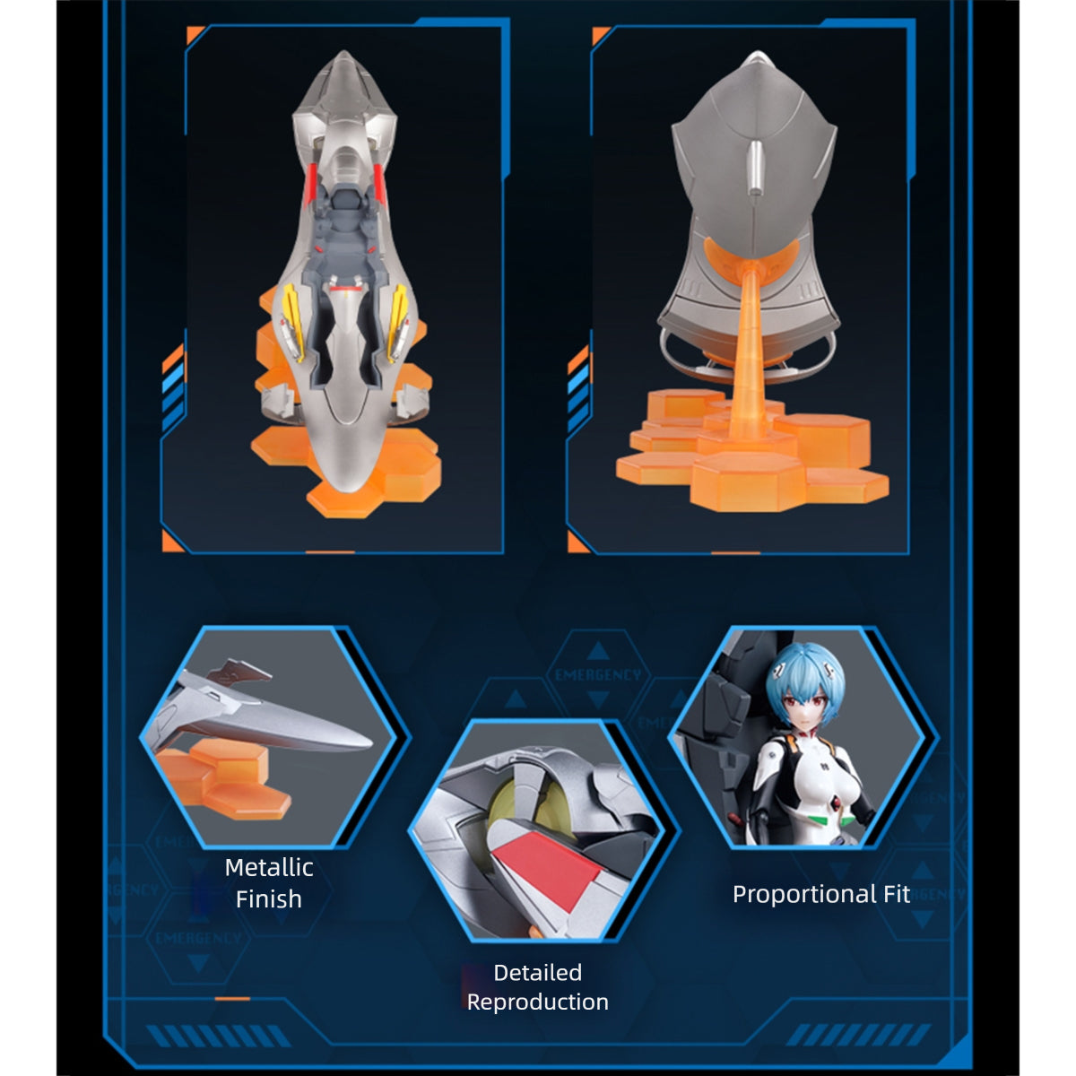 Blokees Neon Genesis Evangelion Miracle Edition Rei Ayanami Combat Suit Action Figure