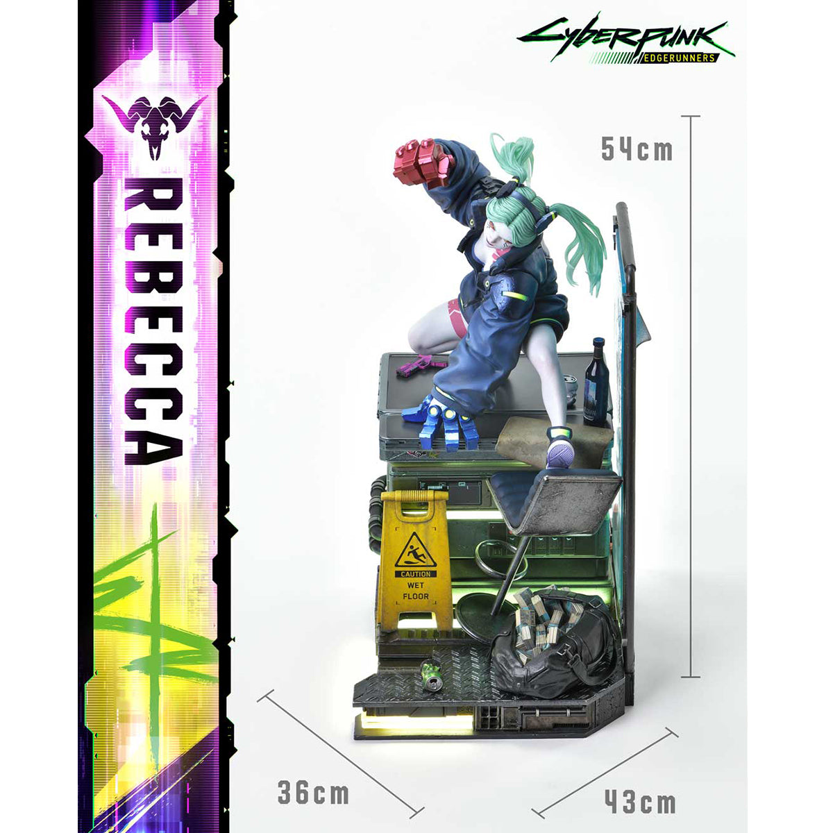 Prime 1 Statue, Cyberpunk Edgerunners Rebecca, 1/4 Art Anime Statue