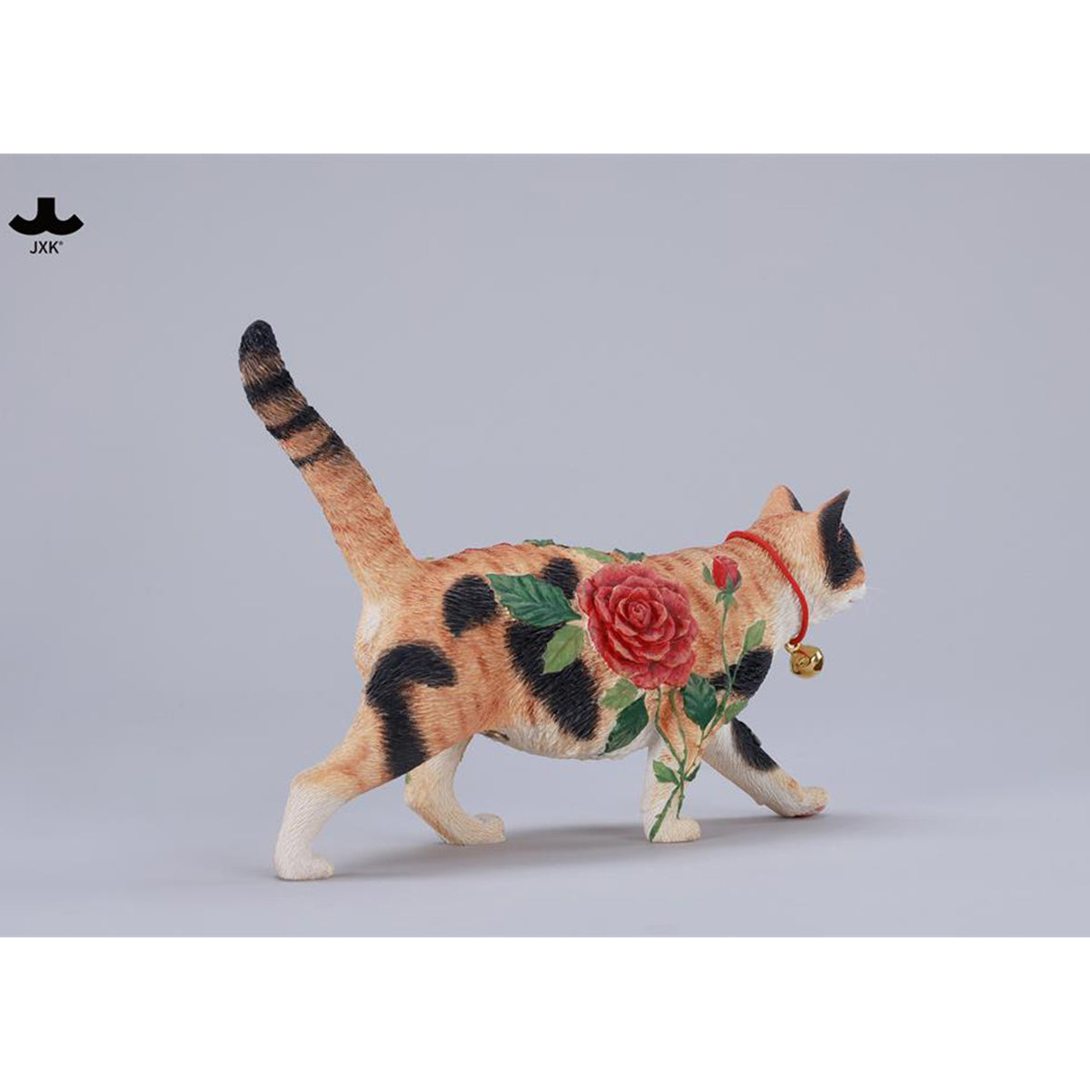 JXK, Rose Cat, Static Animal Figurine
