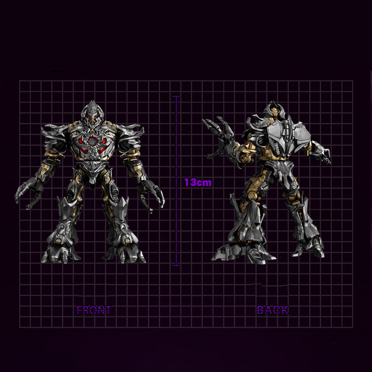 (Only Shipped to the US) BLOKEES Assembly Model Kits: transformers Movie 1 - Megatron, Classic Class, Mecha Musume Style, Height 13 Miniature Collectible WZT