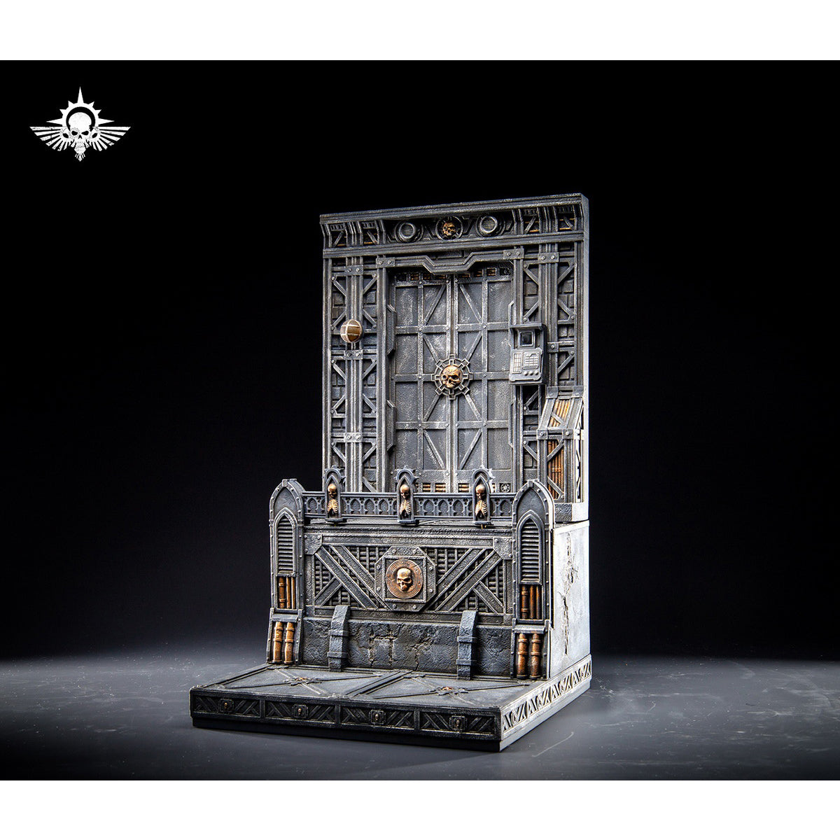 Xinglan Workshop Steel Casting 1/12-1/18 Warhammer Series Bro-style Mountain Diorama Scene Base (Hive City Version) Fit Action Figure