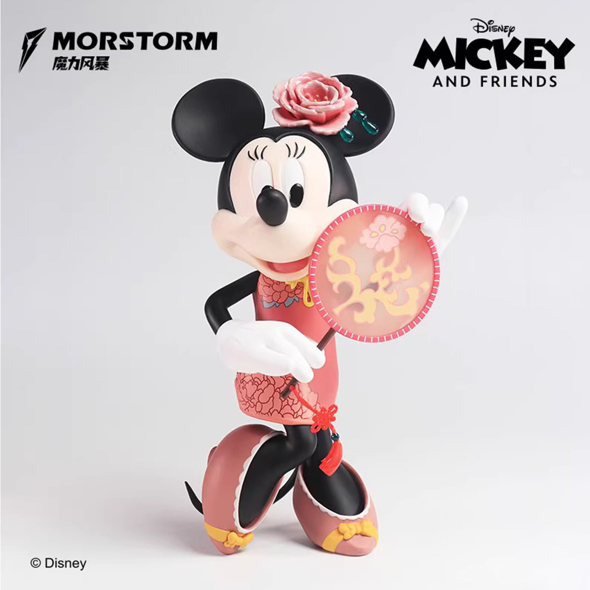 MORSTORM Cheongsam Minnie Pink Sunglasses Minnie Art Figurine