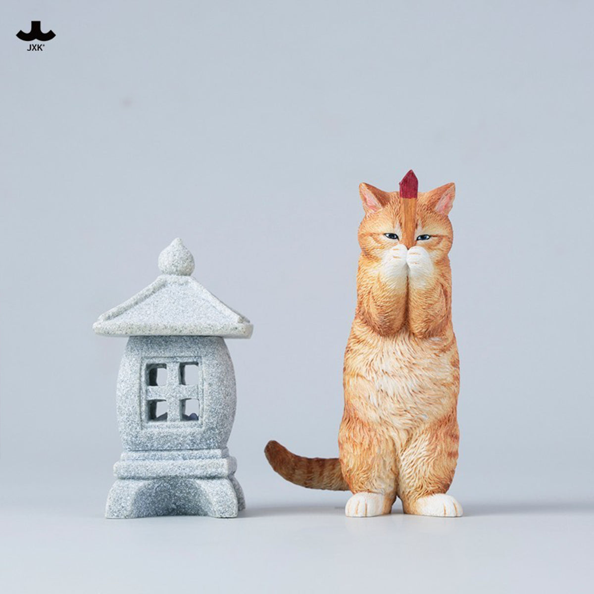JXK Wishing Cat (JXK341) Static Expertly Hand-Painted Lifelike Animal Figurine