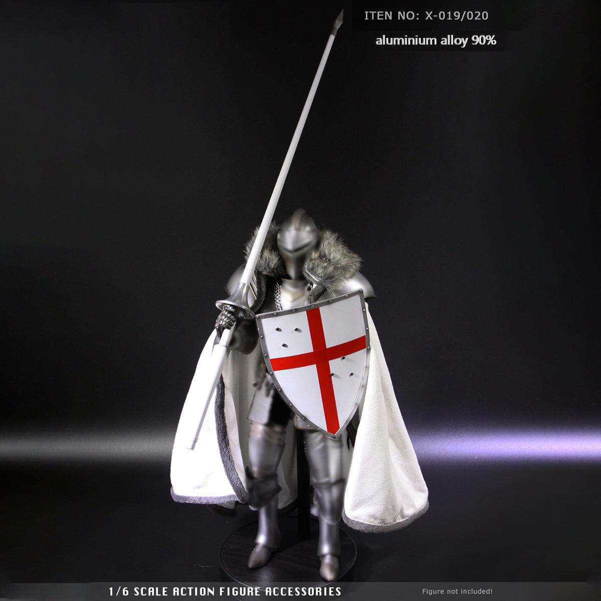 ZYTOYS, Alloy Roman Spear Weapon Model, Doll Accessory for 12-inches Action Figurine