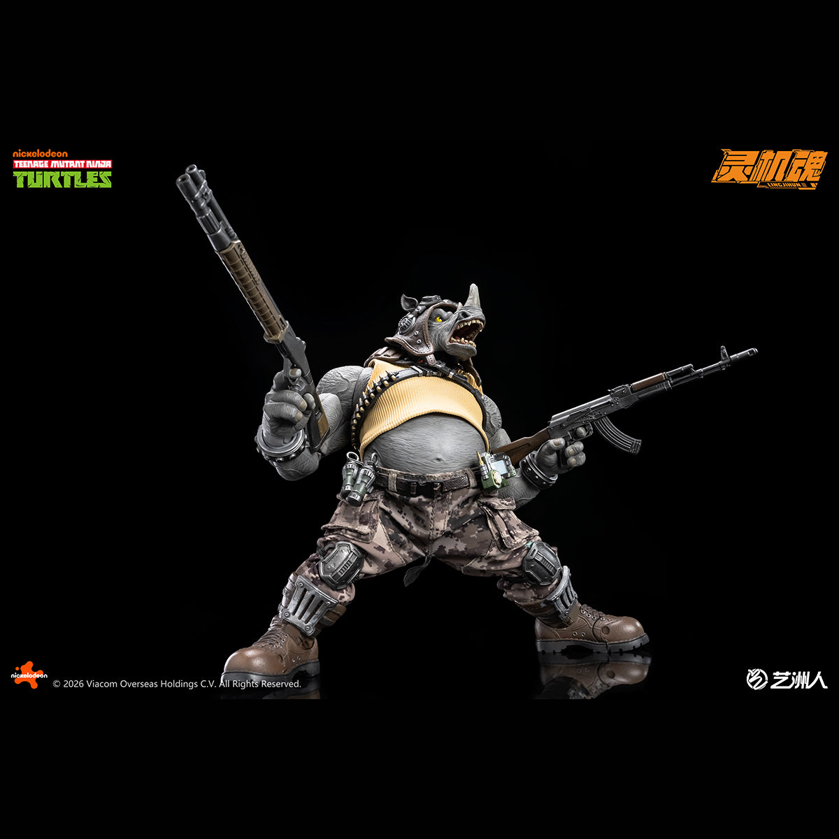 LINGJIHUN TMNT-Bebop & TMNT-Rocksteady 1/10 Scale Action Figure