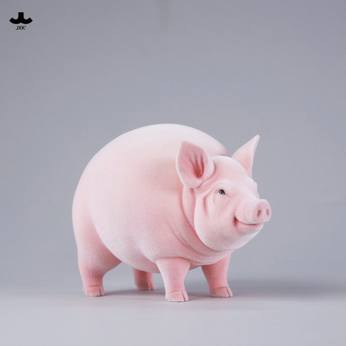 JXK Plump and Round Fat Pig (JXK343) Static Expertly Hand-Painted Lifelike Animal Figurine