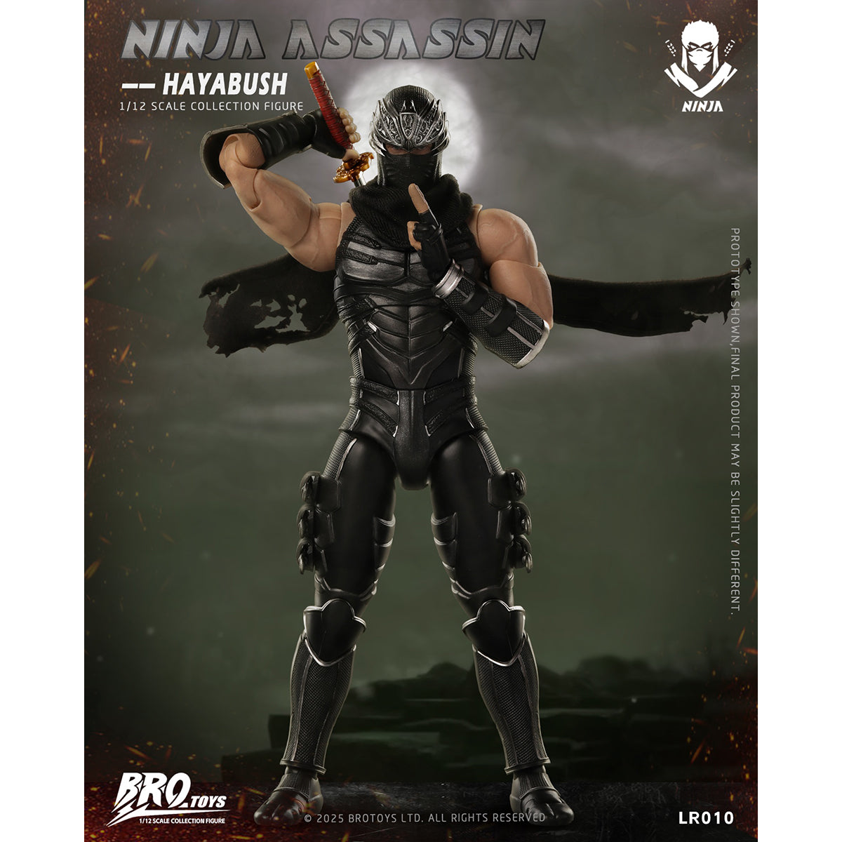 BROTOYS 1/12 忍者 アサシン LR010 Ninja 未開封新品 Only Shipped to the US) BROTOYS LR010 Ninja Assassin 1/12 Scale Actio