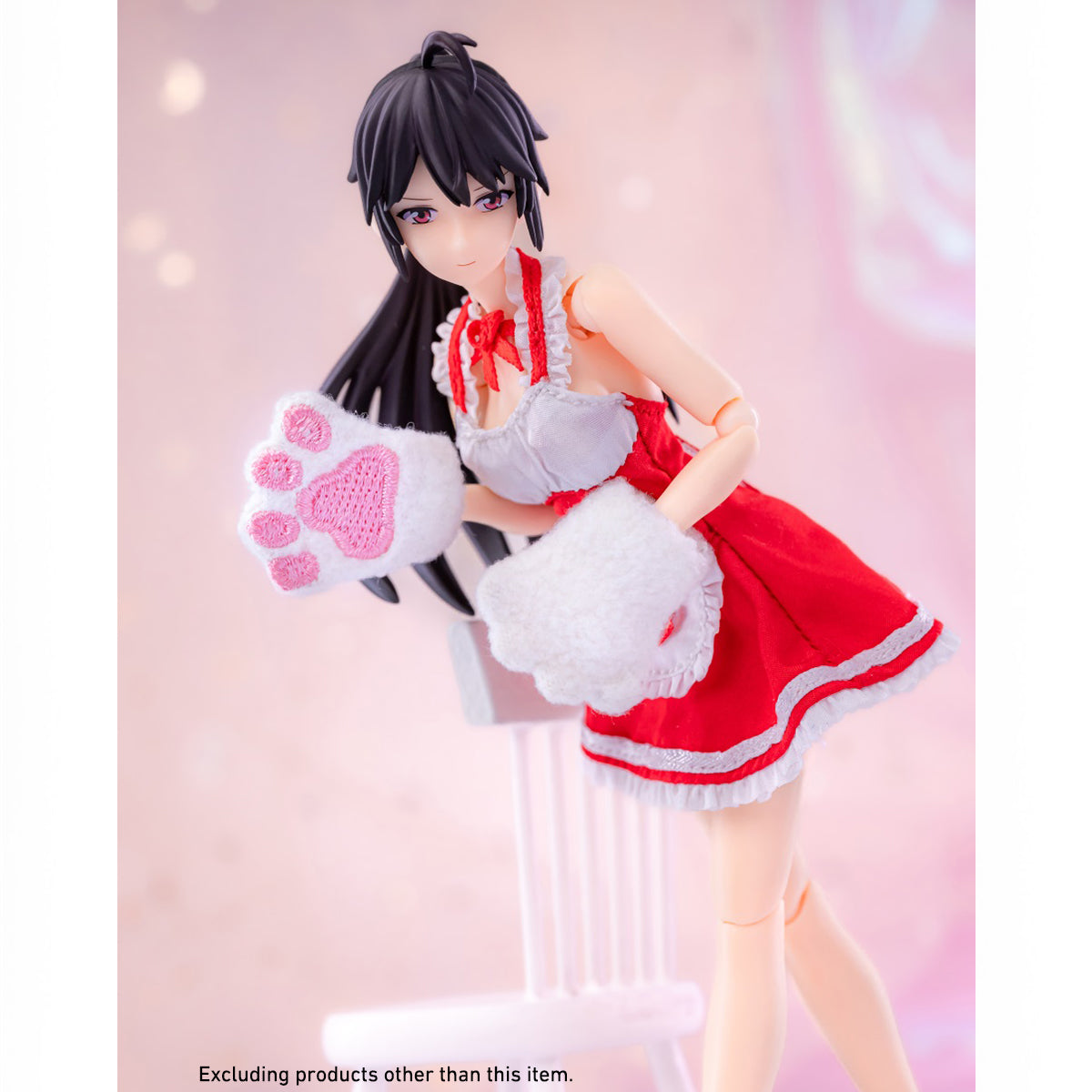 HASUKI 1/12 Maid Outfit Doll Clothes Costume Accessory for 6-inches Figure