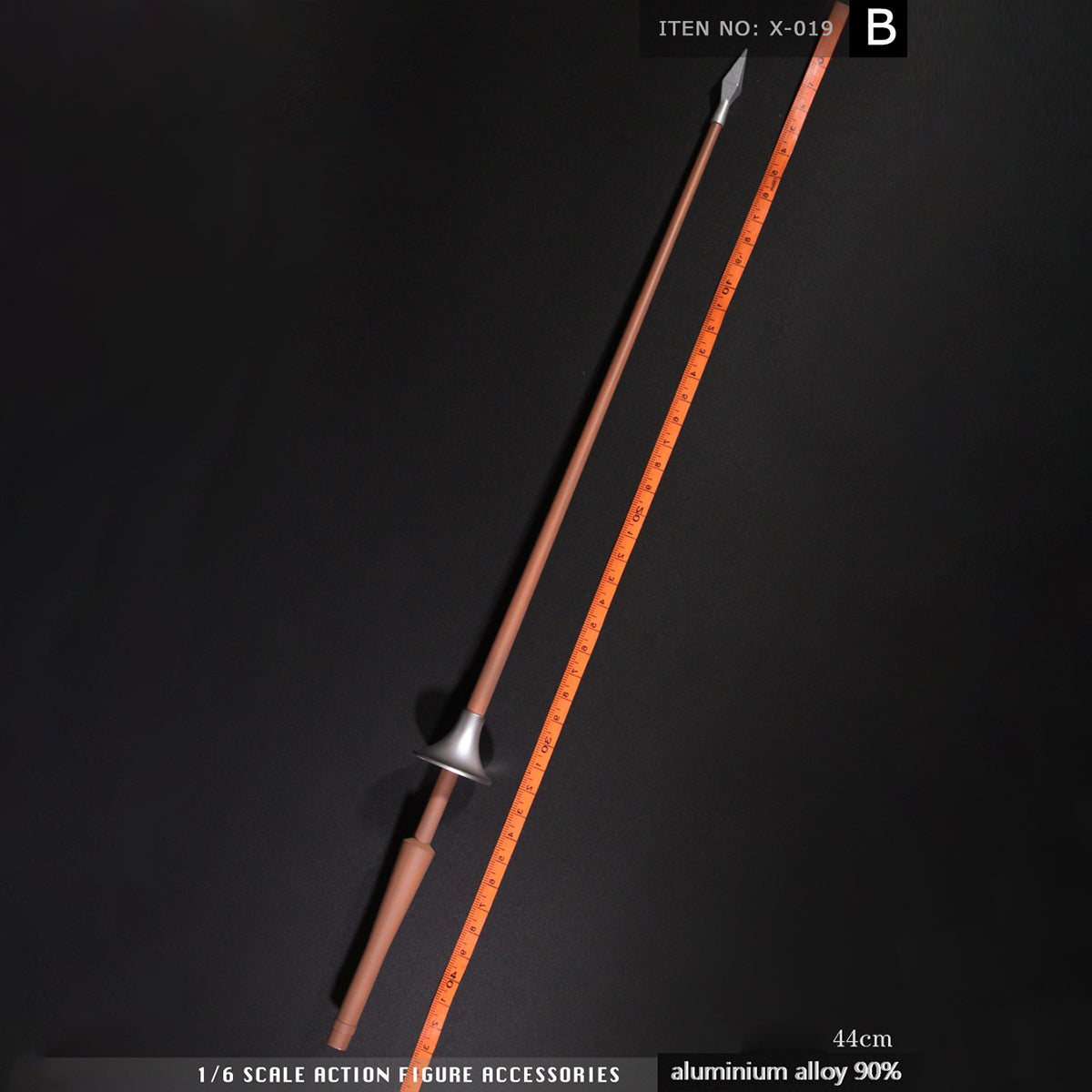 ZYTOYS, Alloy Roman Spear Weapon Model, Doll Accessory for 12-inches Action Figurine