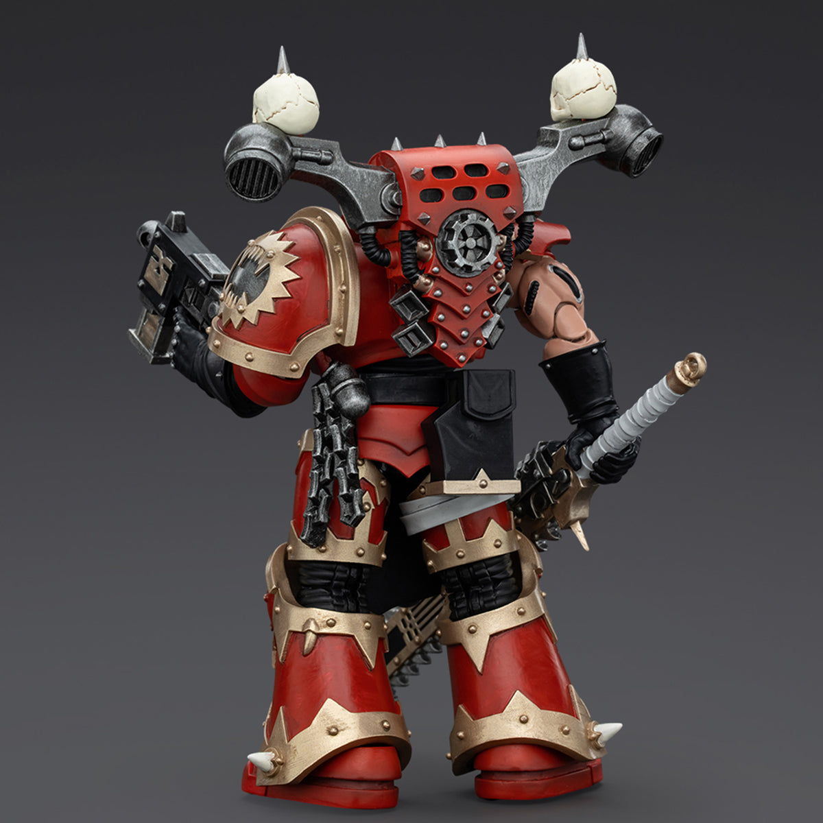 JOYTOY Warhammer 40K 1/18 World Eaters Khorne Berzerker with Eviscerator Chainsword Action Figure