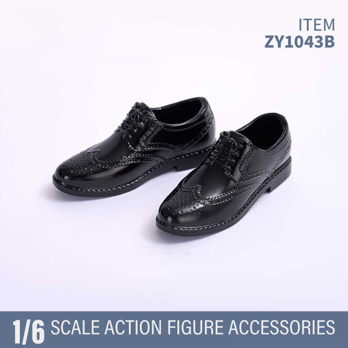 ZYTOYS, Male Leather Shoes Boots, Doll Accessory for 12-inches Action Figurine