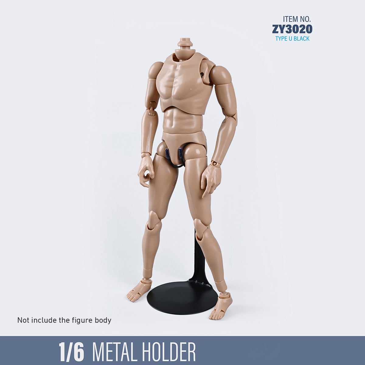 ZYTOYS, Type Y/Type U/Waist C Type Metal Display Stand Platform Props, Doll Accessory for 12-inches Figure