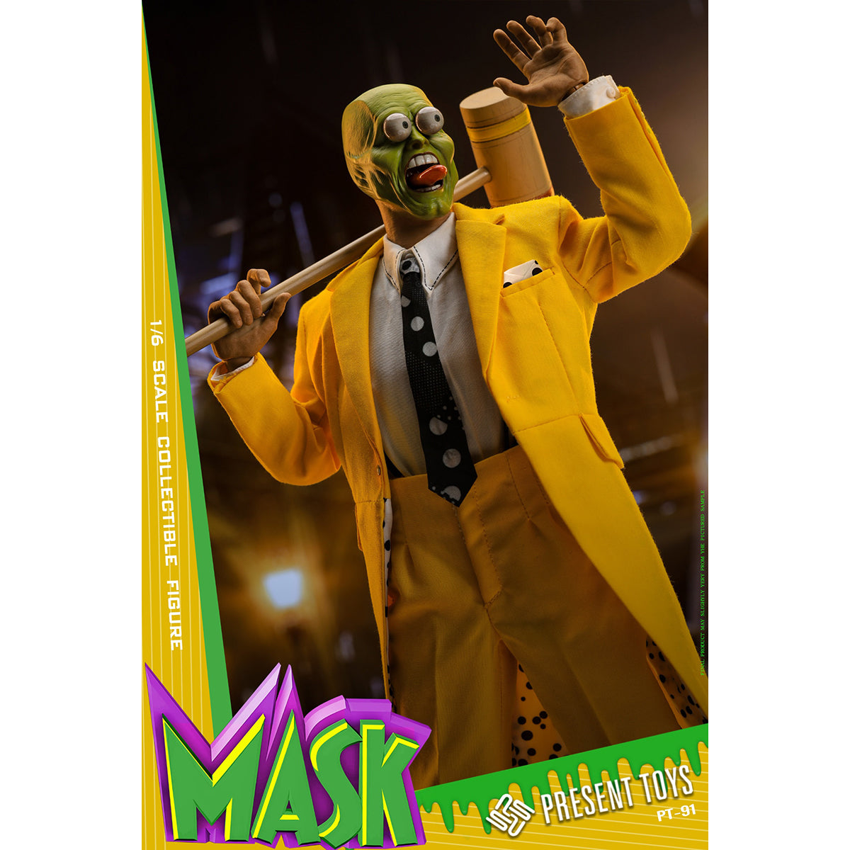 PRESENT TOYS Masked Man in Yellow Tailcoat Action Figures