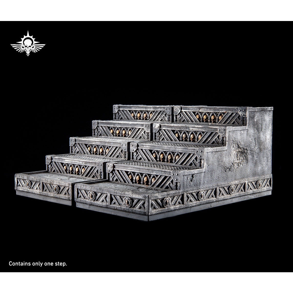 Xinglan Workshop Steel Casting 1/12-1/18 Warhammer Series Bro-style Mountain Diorama Scene Base (Hive City Version) Fit Action Figure