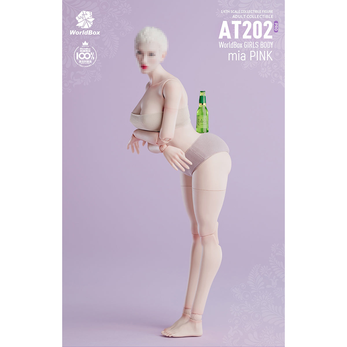 TBLeague Articulated Joints Female Body With Chunky Thighs AT202pro 1/6 Scale Action Figure Body