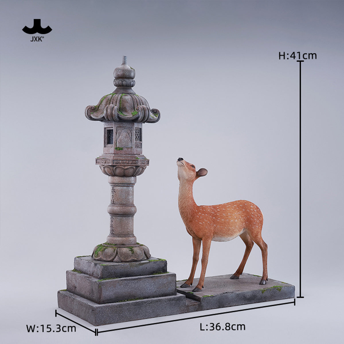 JXK Nara Deer Static Expertly Hand-Painted Lifelike Animal Figurine