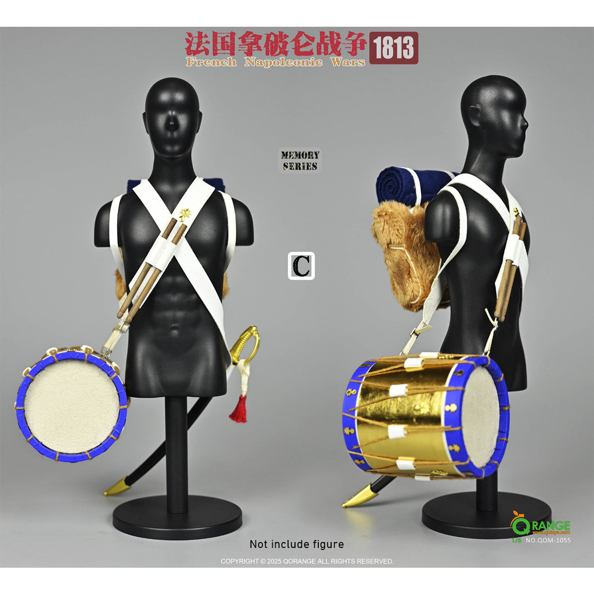 QORANGE QOTOYS Memory Series, French Napoleonic Wars 1813, Doll Clothes Accessory for 12-inches Figurine