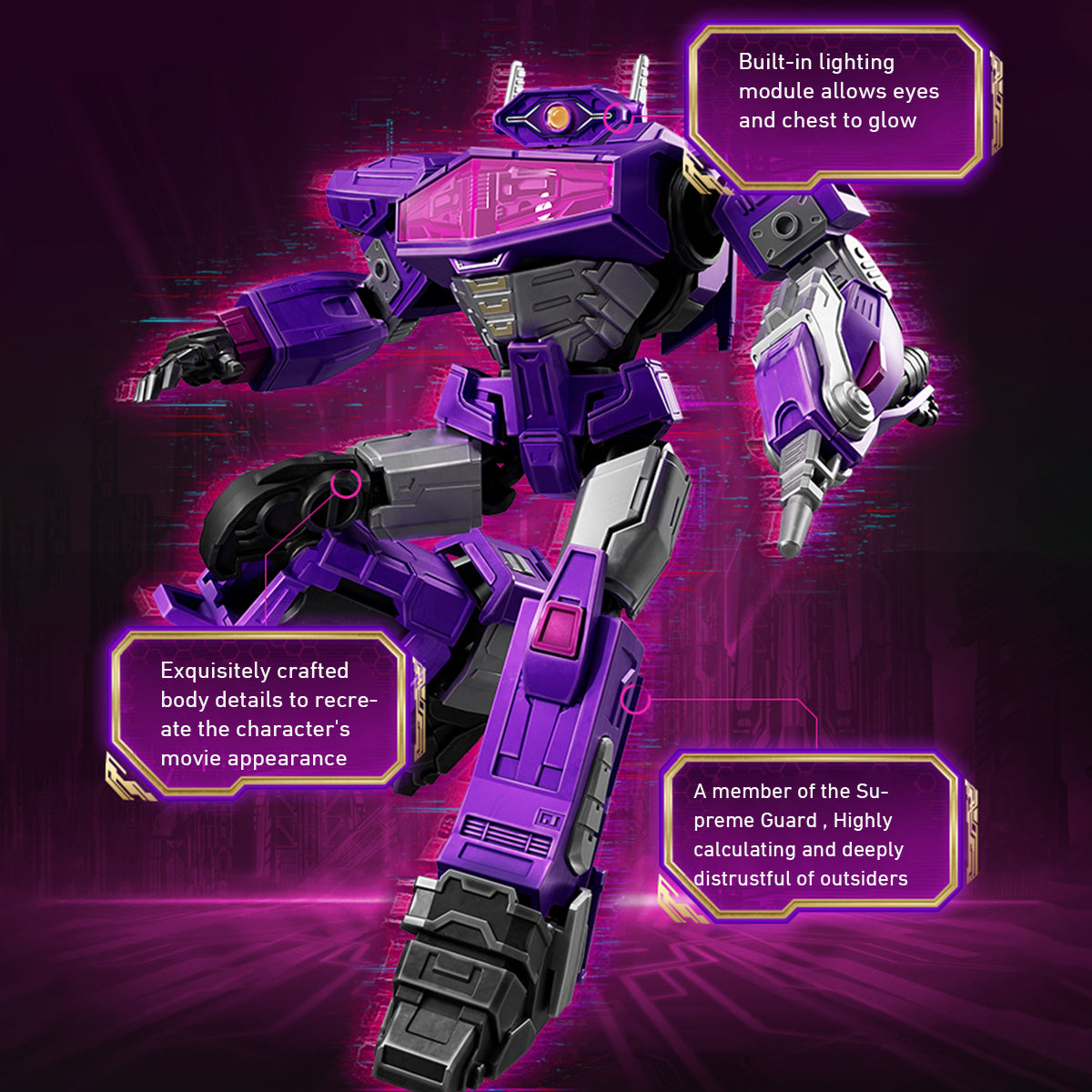 (Only Shipped to the US) BLOKEES Champion Series Transformers One - Shockwave/Shockblast Assembly Model Kits