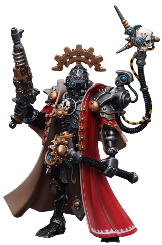 JoyToy Warhammer 40K Figurine à collectionner : Adeptus Mechanicus Skitarii Marshal à l'échelle 1/18.