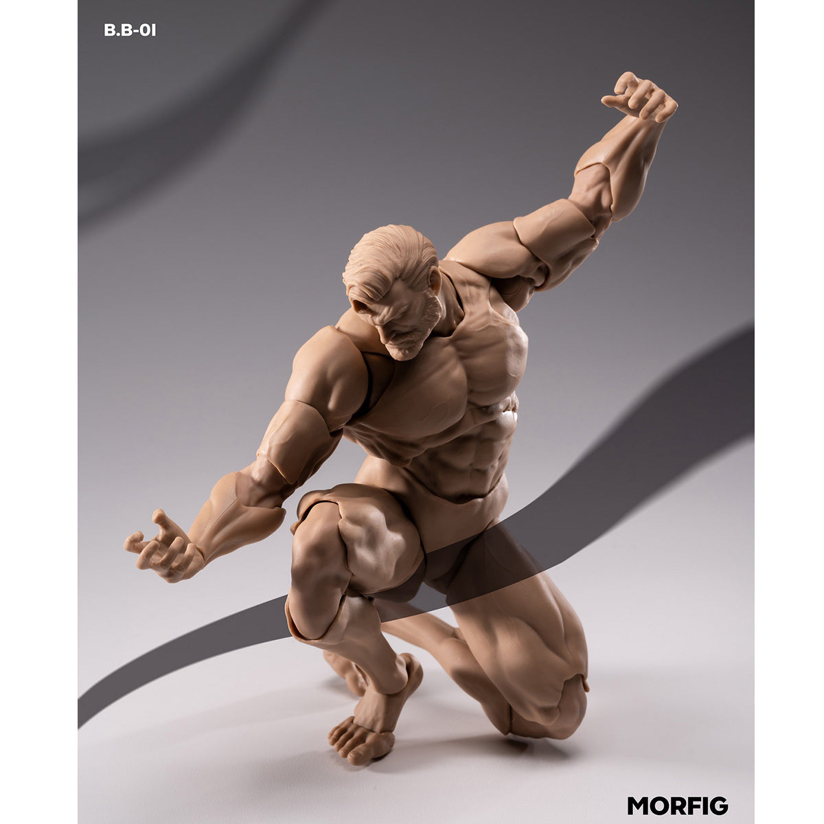 MORFIG Muscular Male Articulated Joints B.B-01 1/12 Scale Action Figure Body