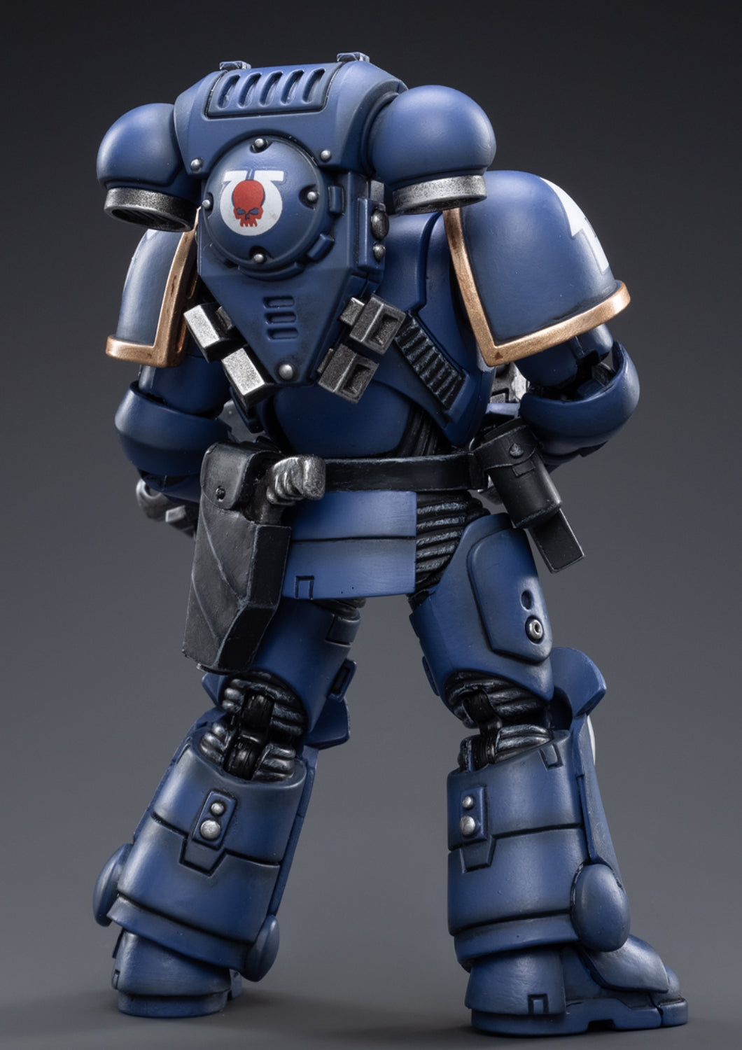 Figurine de collection JoyToy JT2474 40K : figurines d'action à l'échelle 1:18 des Ultramarines Heroes of The Chapter Brother Veteran Sergeant Castor