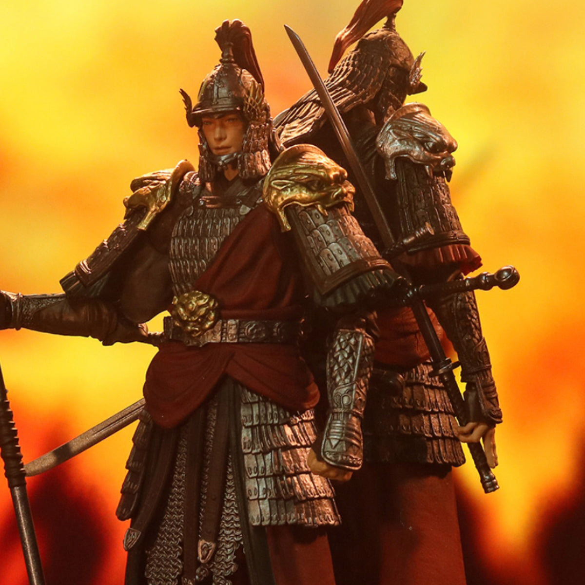 Figura coleccionable dodowo: Espadachín chino, edición estándar, figura de acción en miniatura a escala 1:12