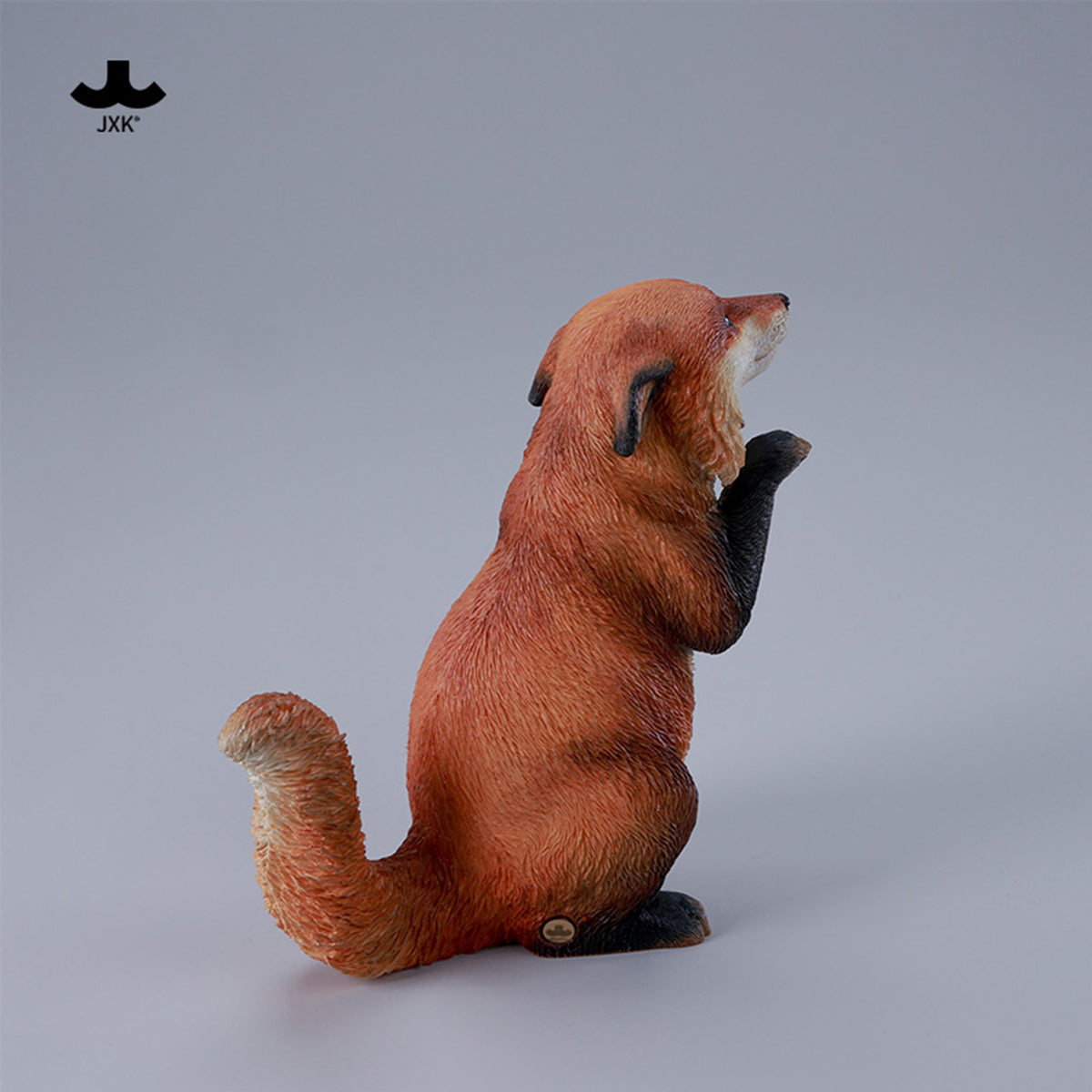 JXK Fluffy Fox Static Expertly Hand-Painted Lifelike Animal Figurine