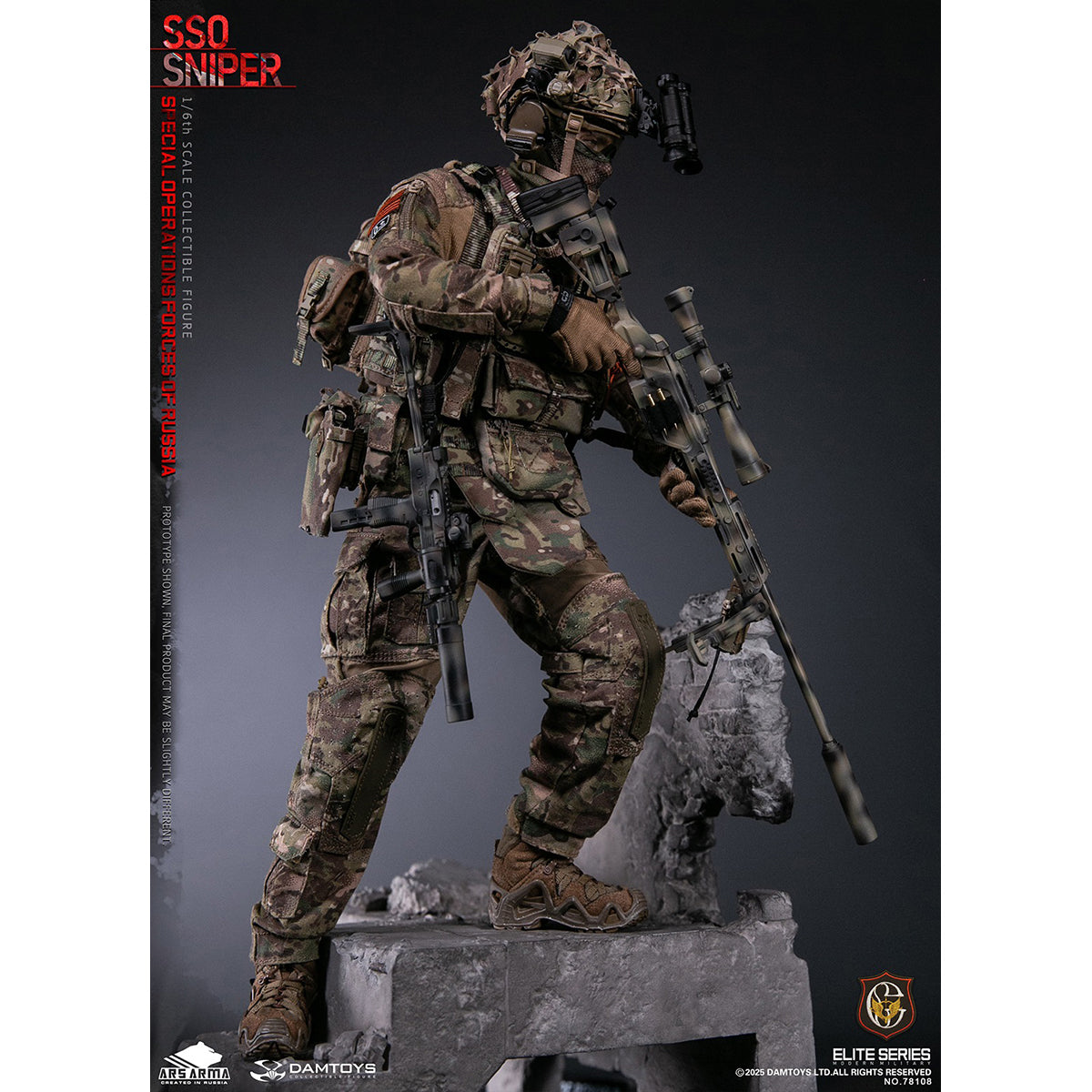 DAMTOYS & ARS ARMA 1/6 Special Operations Forces Of Russia (SSO) Sniper Action Figures