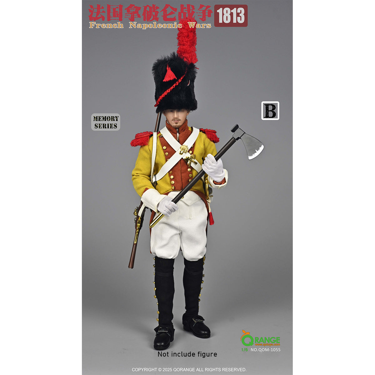 QORANGE QOTOYS Memory Series, French Napoleonic Wars 1813, Doll Clothes Accessory for 12-inches Figurine