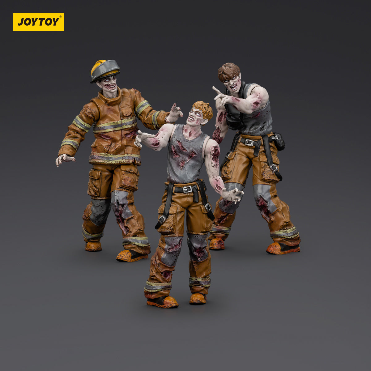 (Only Shipped to the US) JOYTOY 1/25 Dark Source Zombie Figure Firefighters JT01598 Action Figures