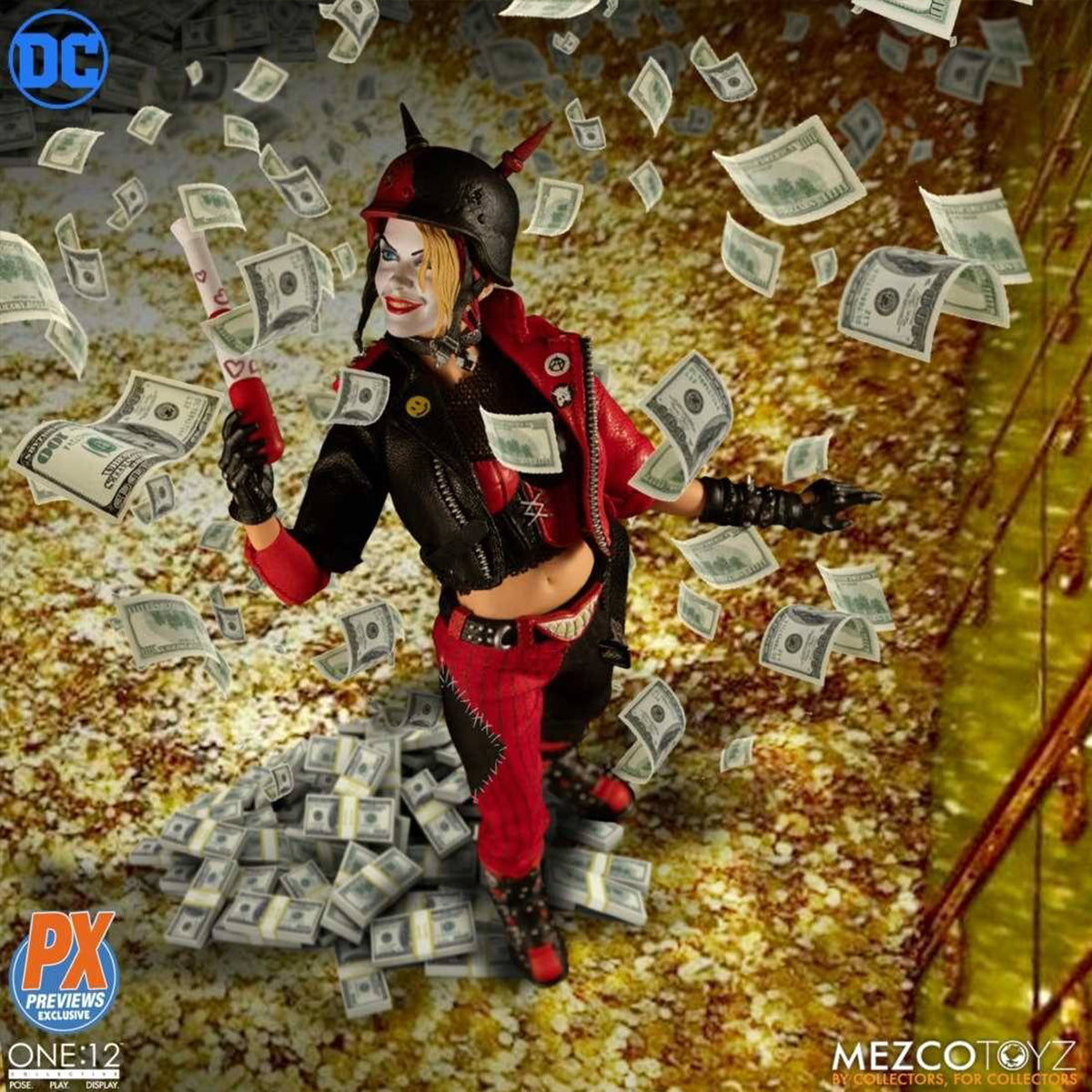 Mezco Toyz One:12 Collective Harley Quinn (Playing For Keeps) PX AF SEP198653 1/12 Scale Action Figure