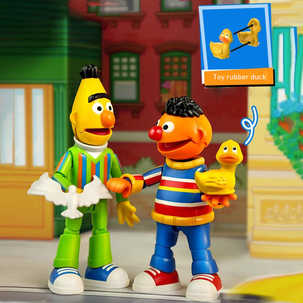 BLOKEES, Series 2 Sesame Street Partners Magical Edition Oscar/Ernie/Bert Action Figure