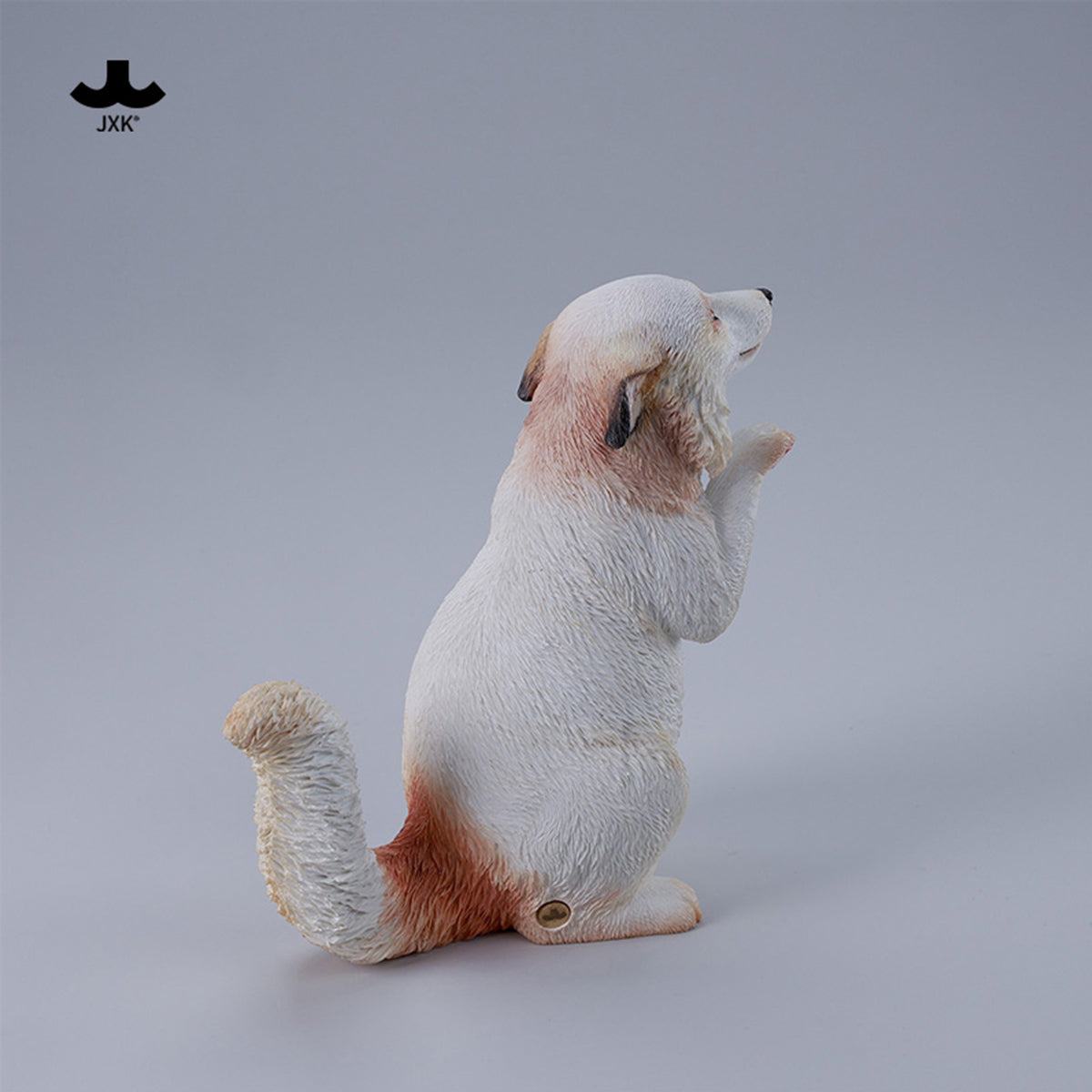 JXK Fluffy Fox Static Expertly Hand-Painted Lifelike Animal Figurine