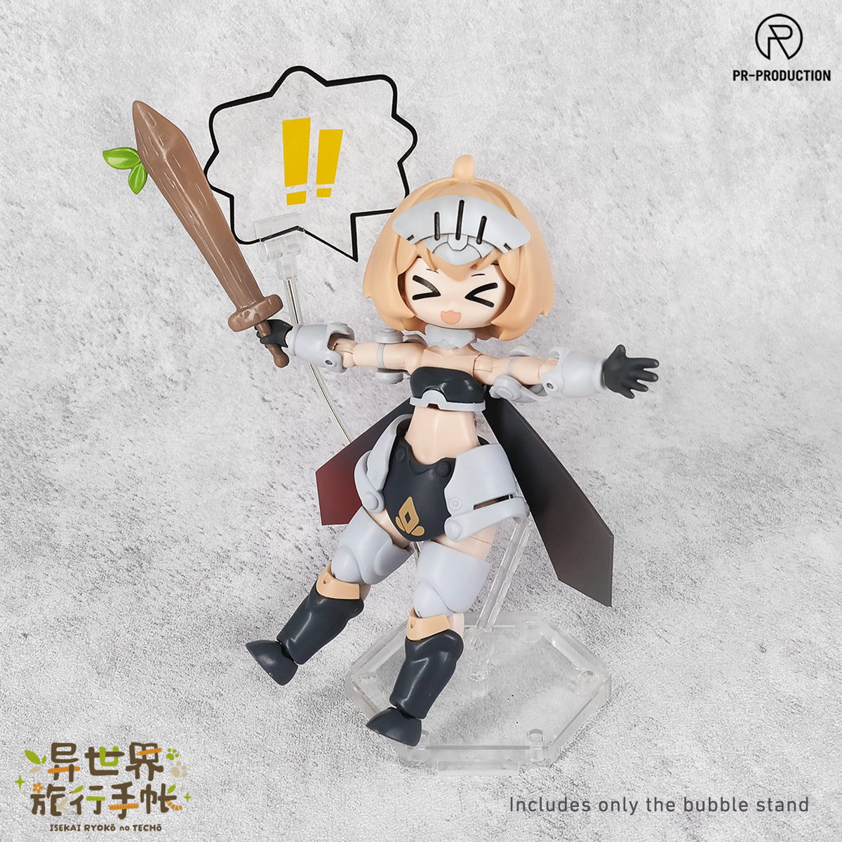 PR Production ISEKAI Travel Notebook Novice Mage Mars Stock & Play Expansion Pack 01 (Bubble Stand Type A) Doll Accessory & Model Kit