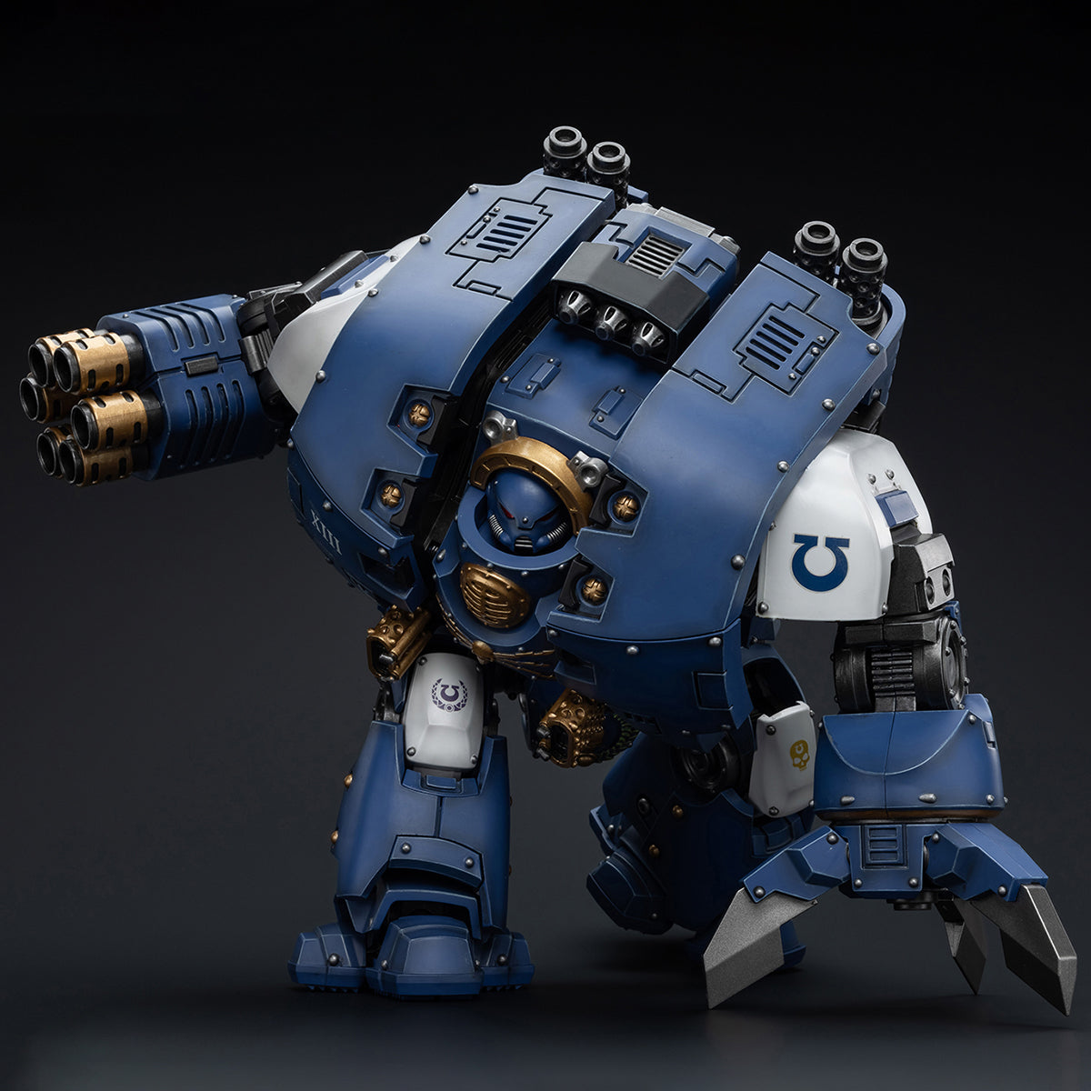 (Only Shipped to the US) JOYTOY Ultramarines Leviathan Dreadnought with Cyclonic Melta Lance and Siege Claws JT8643 Warhammer 1/18 Scale Action Figure