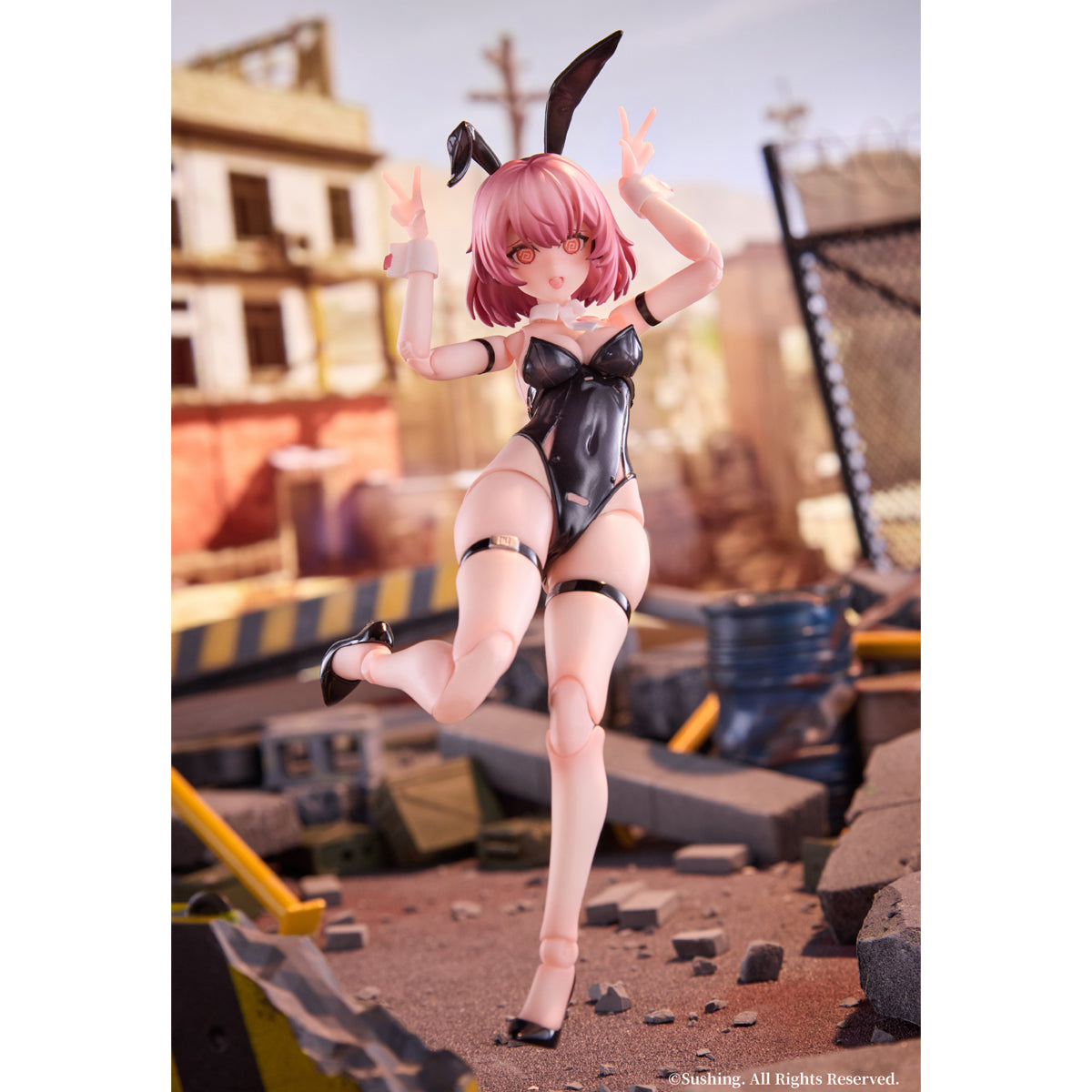 Sushing, Rabbit Bunny Rapid Squad Force: Assault Trooper - BELKA, Anime Action Figure