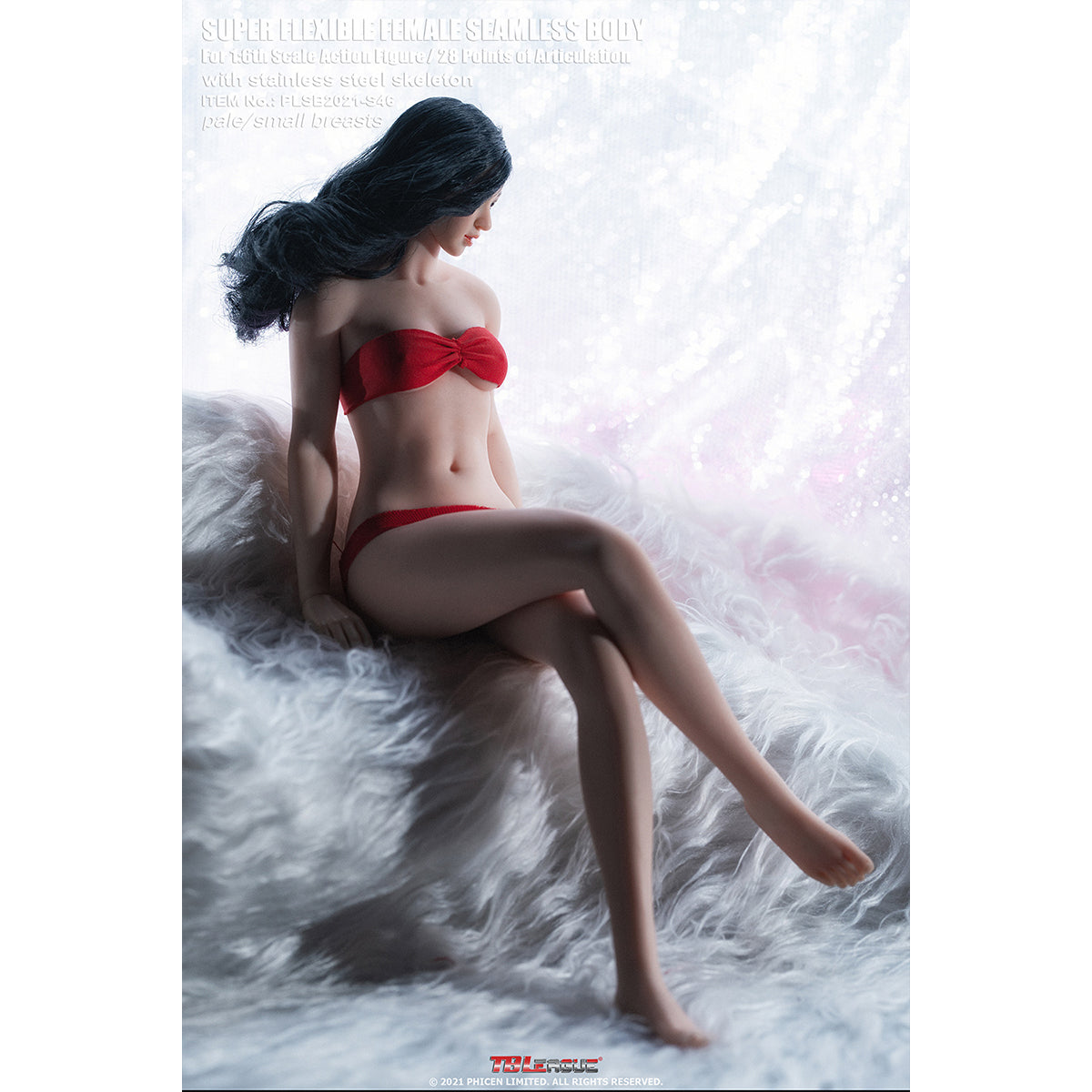 TBLeague Seamless Female Small Bust Proportional Body S46 S47 Detachable Feet and Headless 1/6 Scale Action Figure Body