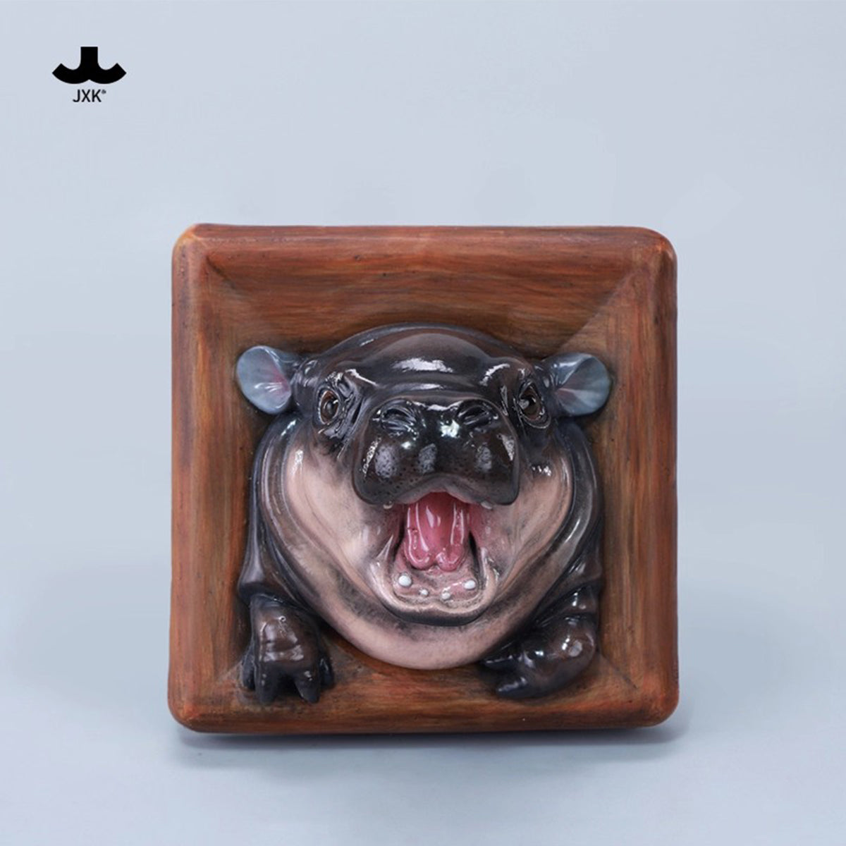 JXK, Baby Hippo Fridge Magnet:MooDeng, Static Animal Figurine