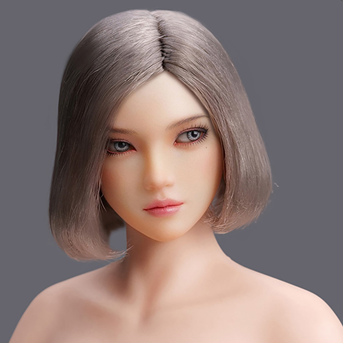 Escultura de cabeza femenina asiática con ojos móviles de YMTOYS - Yiyi (Versión C) para figuras