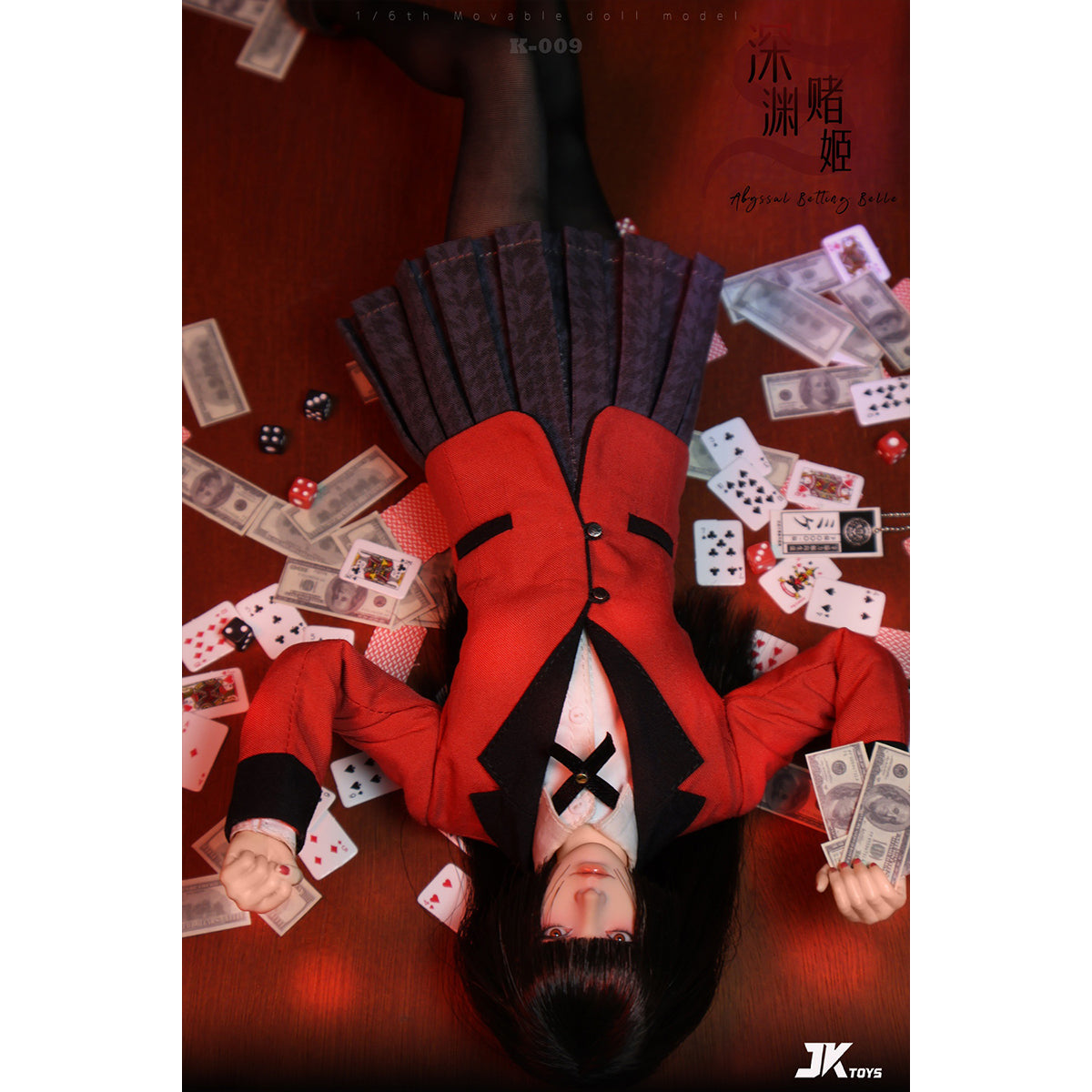 JKTOYS, Abyssal Betting Belle Yumeko Cosplay, 1/6 Scale Action Figure