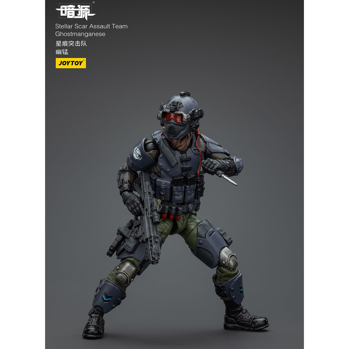 (Only Shipped to the US) JOYTOY Stellar Scar Assault Team Ghostmanganese JT01918 1/18 Scale Action Figure