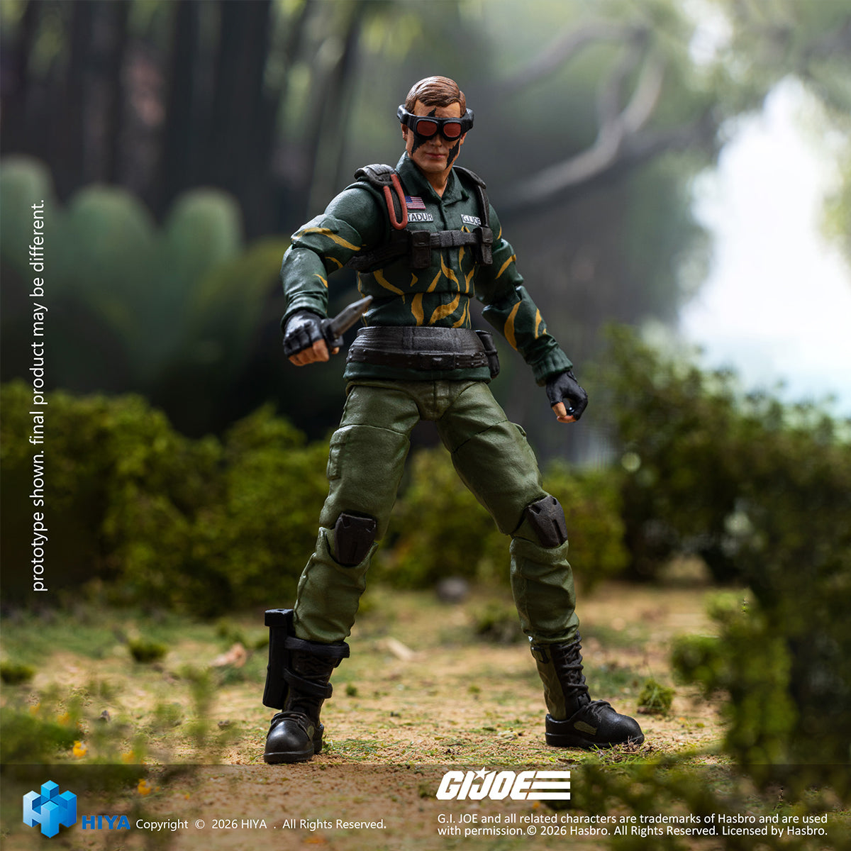 HIYA EXQUISITE MINI Series G.I. Joe Dusty (EMG0465 Tiger Force Version) 1/18 Scale Action Figure Set